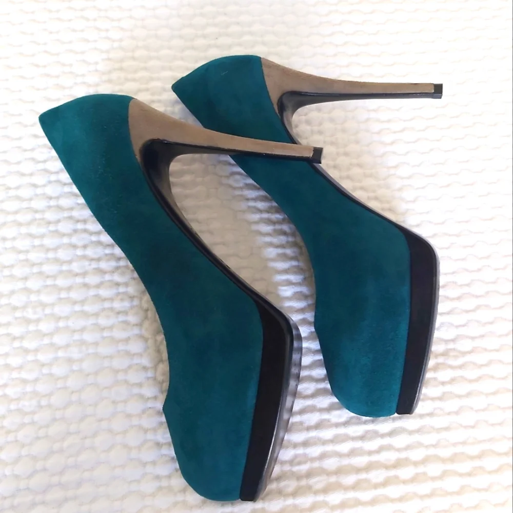 Giuseppe Zanotti Suede Platform Pumps - Picture 3 of 15